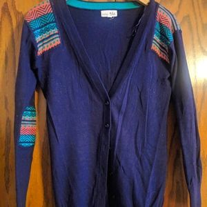 Navy cardigan